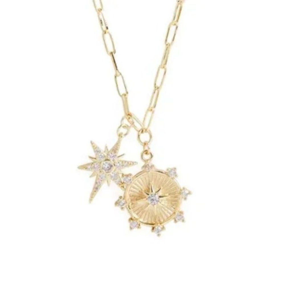 Jennifer Miller Starburst Charm Necklace- New